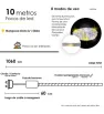 Manguera LED Navideña 10m Luz Blanca/Cálida Transparente L582504 | Navicolors