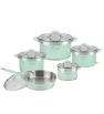 Batería de Cocina Acero Inoxidable Novak 10 Pzas | Cuisine Spot