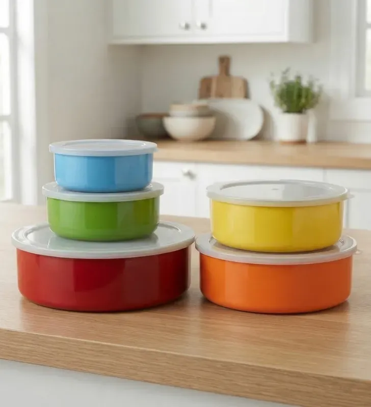 Set de Recipientes Acero Inoxidable 5 Pzas Capri B32 | Cuisine Spot