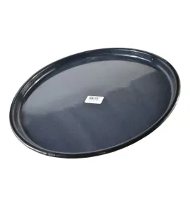 Comal Cinsa 34 cm sin orejas – Acero vitrificado brillante