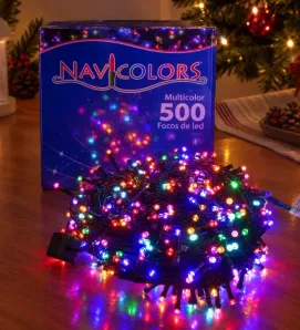 Serie 500 LED Multicolor con Destello Blanco Cable Verde 25m L582424 | Navicolors