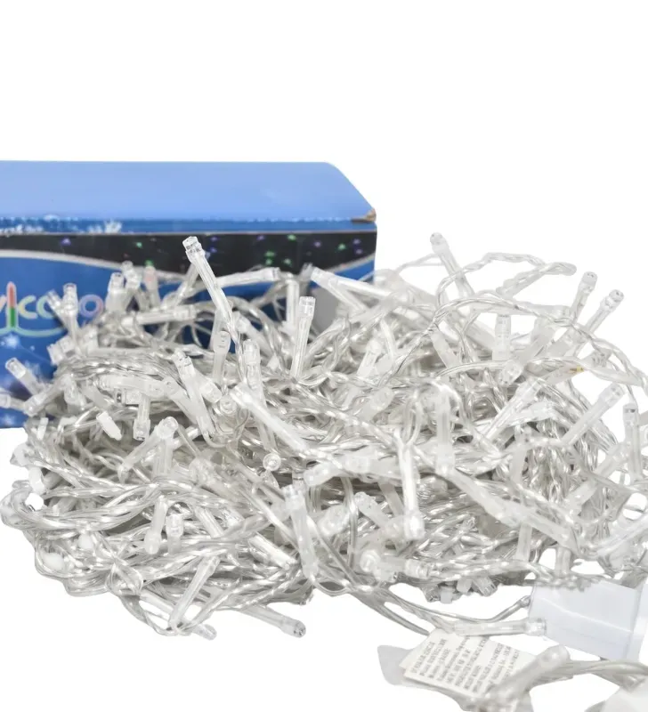 Cascada 300 LED Multicolor con Destello 6m Cable Transparente L582452 | Navicolors