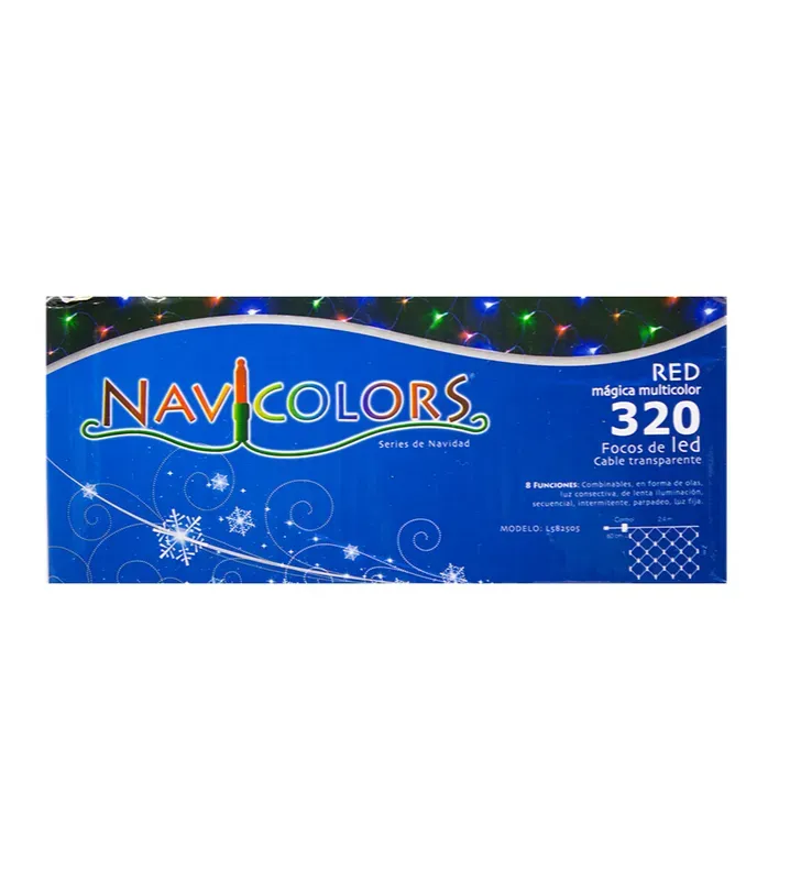 Red 320 LED Multicolor Cable Transparente 2.40m x 2m L582505 | Navicolors