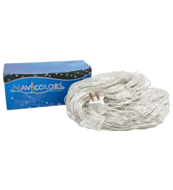 Red 320 LED Luz Cálida Cable Transparente 2.40m x 2m L582507 | Navicolors