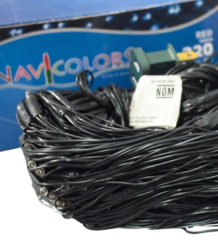 Red 320 LED Luz Blanca Cable Verde 2.40m x 2m L582509 | Navicolors