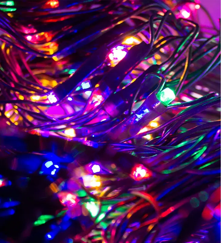 Red 320 LED Multicolor con Destello Cable Verde 2.40m x 2m L582511 | Navicolors