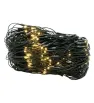 Red 320 LED Luz Cálida con Destello Cable Verde 2.40m x 2m L582513 | Navicolors