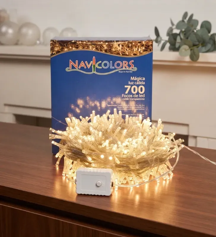 Serie 700 LED Luz Cálida Cable Transparente 31m L582428 | Navicolors