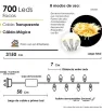 Serie 700 LED Luz Cálida Cable Transparente 31m L582428 | Navicolors