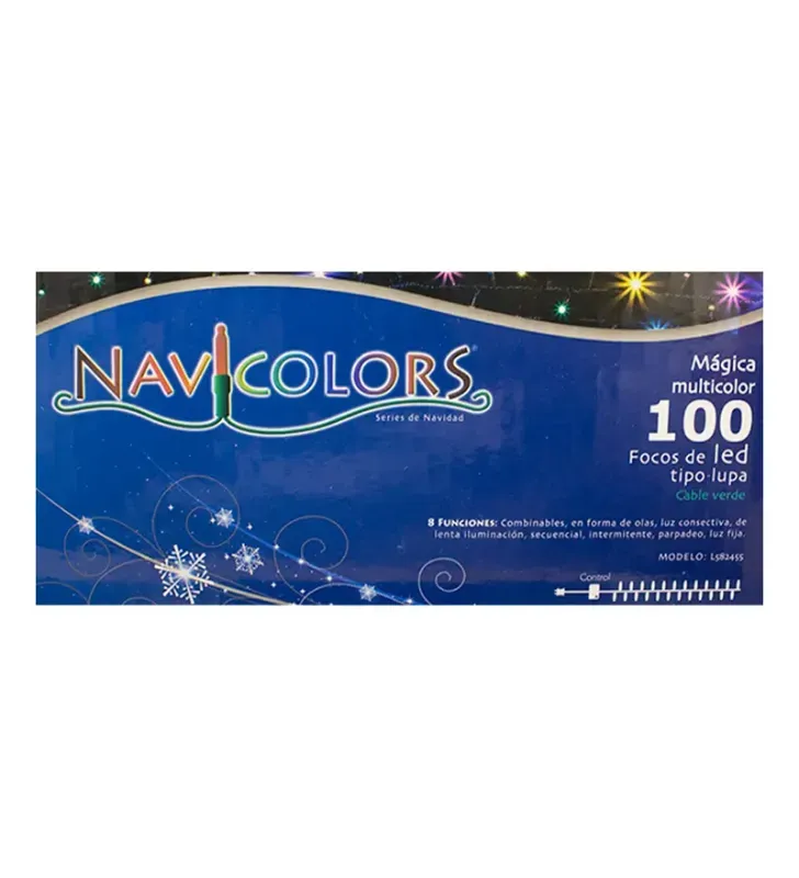 Serie 100 LED Tipo Lupa Multicolor Cable Verde 6m L582455 | Navicolors