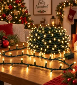 Serie 500 LED Tipo Lupa Luz Cálida Cable Verde 22.5m L582463 | Navicolors