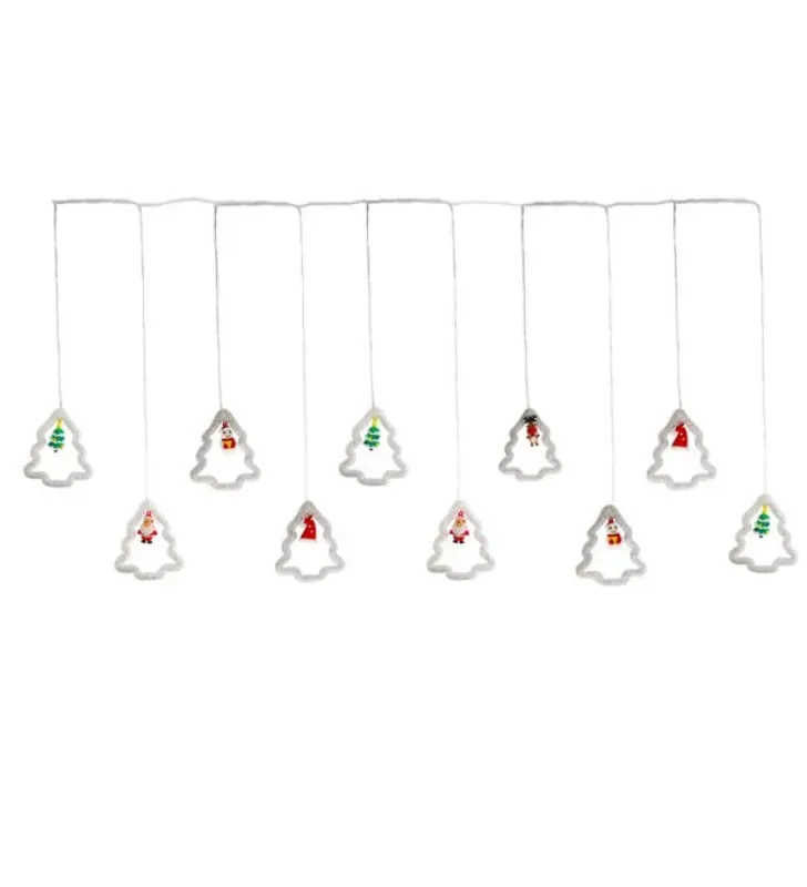 Cascada 100 LED Multicolor Figuras Árbol Navidad 3m L582491 | Navicolors