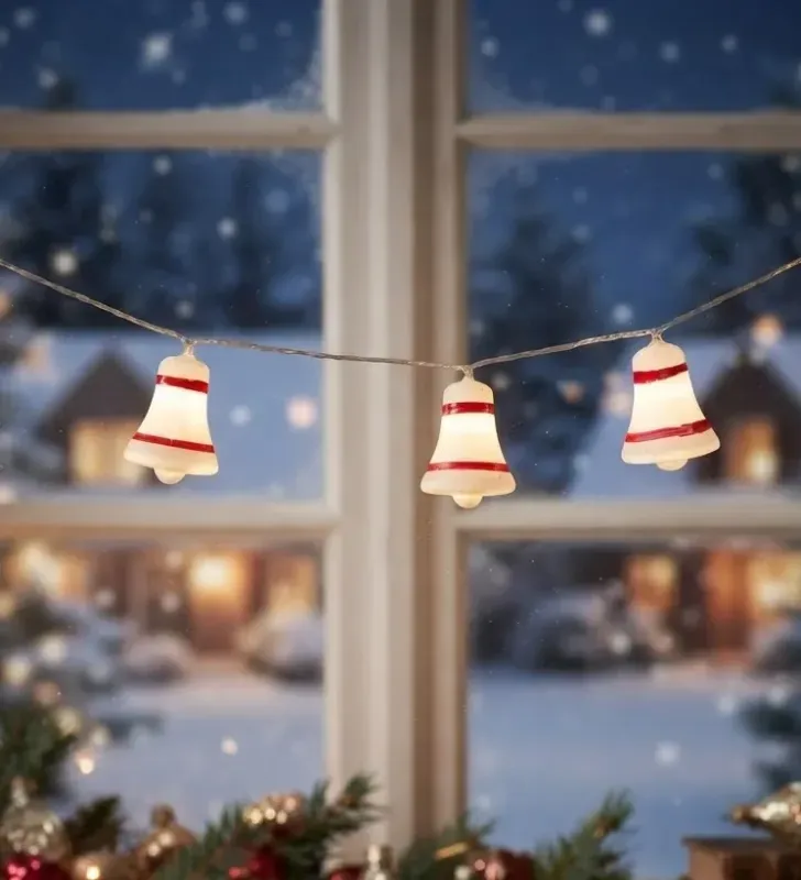 Serie 20 LED Campanas Navideñas Luz Cálida 4.5m L582473 | Navicolors