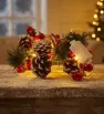Guía 20 LED Luz Cálida Fruta Roja y Piñas 2.5m L582483 | Navicolors