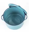 Olla Recta Cinsa 24 cm 7.7 L Azul Turquesa con Tapa y Orejas