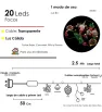 Guía 20 LED Luz Cálida Fruta Roja y Piñas 2.5m L582483 | Navicolors
