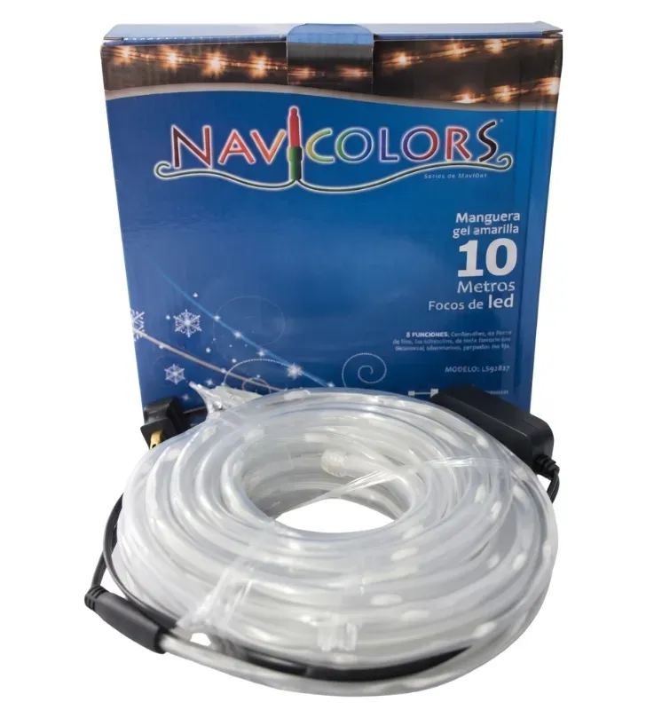 Manguera LED de Gel 10 Metros Luz Amarilla L592827 | Navicolors