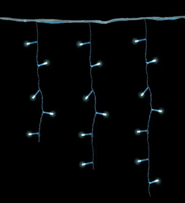 Cascada 300 LED Azul Menta Cable Transparente 6.5m L592858 | Navicolors