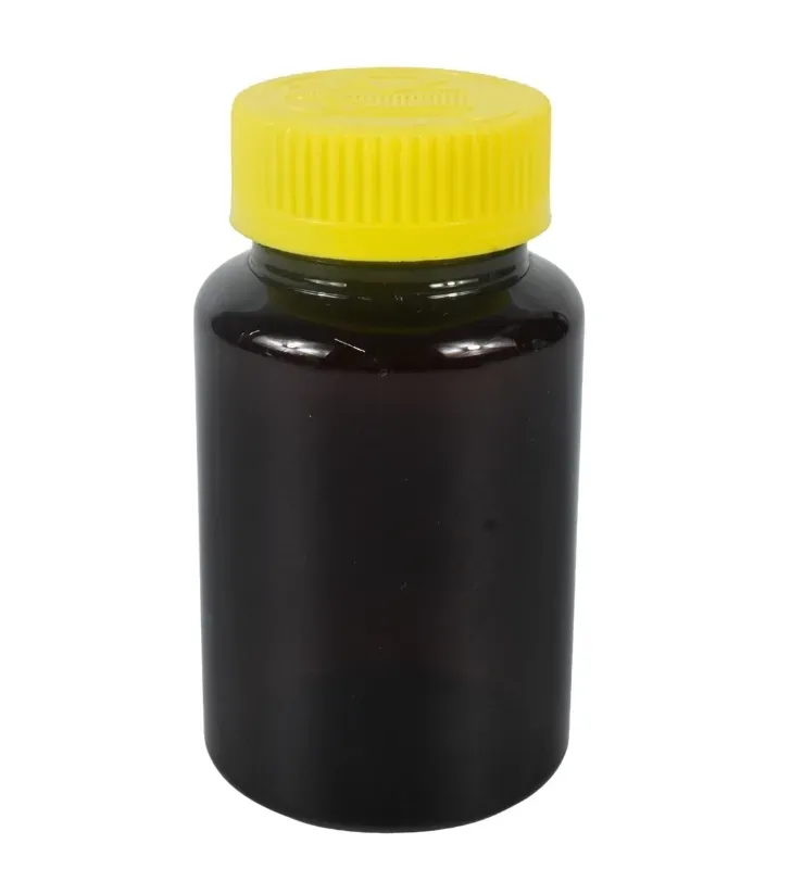 Tarro Pastillero de PET Ámbar 150g R-38 de Seguridad – Plastika LT1P003