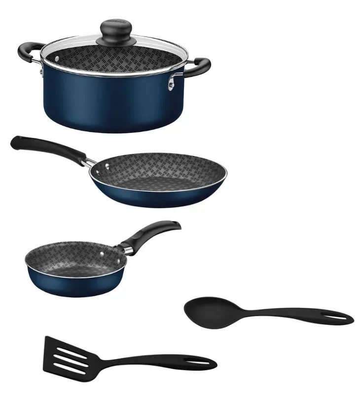 Batería de Cocina 7 Piezas Tramontina Simple Cooking 27899/576 | Tramontina