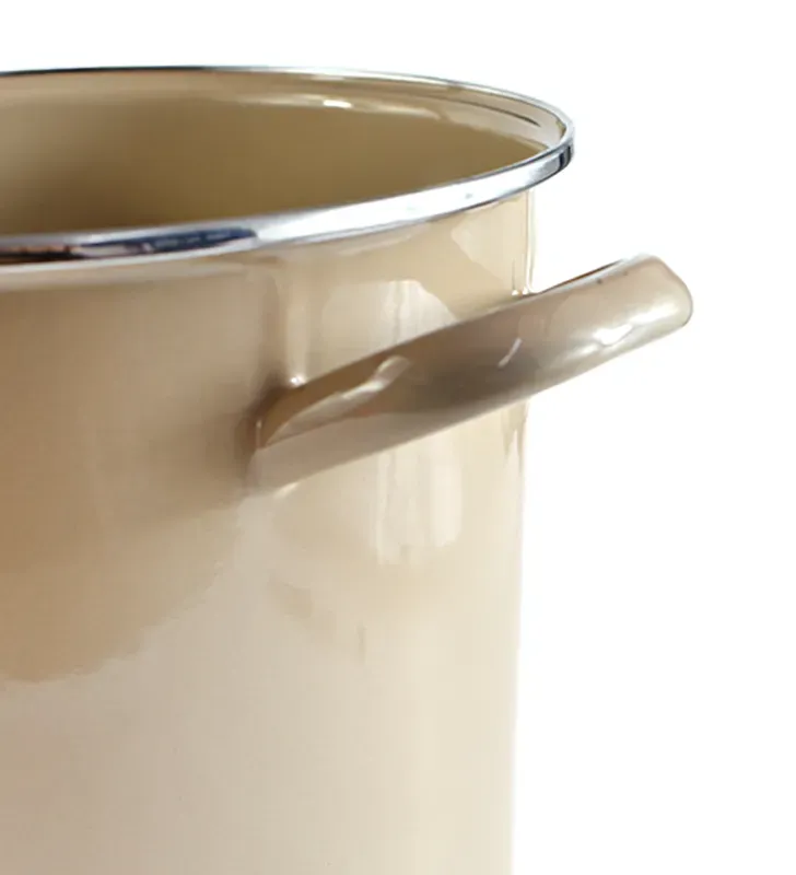 Olla Recta Cinsa 22 cm 7.45 L Beige Peltre sin Tapa