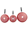 Juego de 3 Sartenes Tramontina Rojo Starflon Max 27899/178 | Tramontina