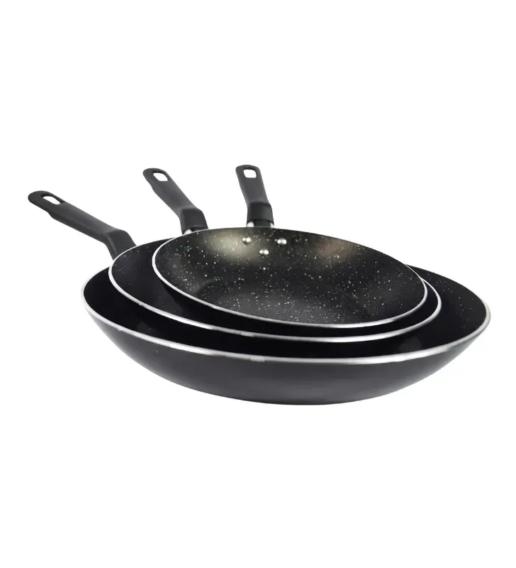 Juego de 3 Sartenes Tramontina Pietra Negro Starflon Max 27899/596 | Tramontina