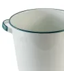 Olla Recta Cinsa No. 25 10.7 L Peltre Blanca‑Verde (con tapa)