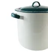 Olla Recta Cinsa No. 25 10.7 L Peltre Blanca‑Verde (con tapa)