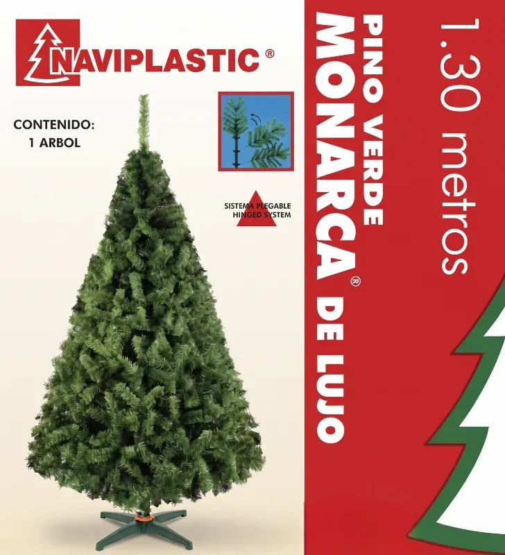 Pino Navideño Monarca Verde 130 cm 32440 | Naviplastic