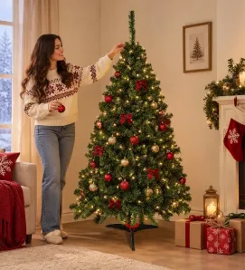 Pino Navideño Monarca Nevado 160 cm 32550 | Naviplastic