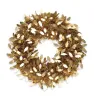 Corona Escarcha Boa Hojas Gigantes 50cm Oro 673503 | Naviplastic