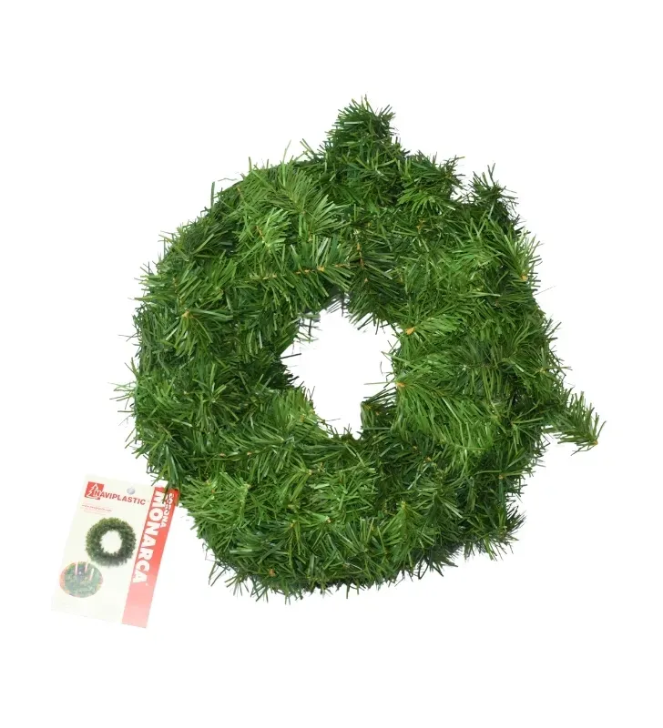 Corona Navideña Monarca Lujo Doble 50cm 6212 | Naviplastic