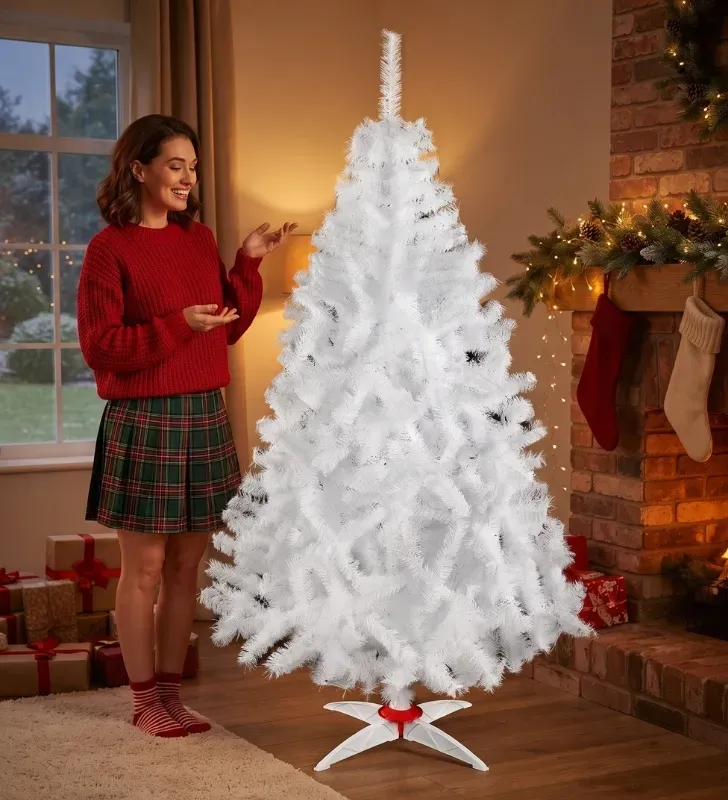Pino de Navidad Blanco Monarca de Lujo 1.90 m Naviplastic 32660