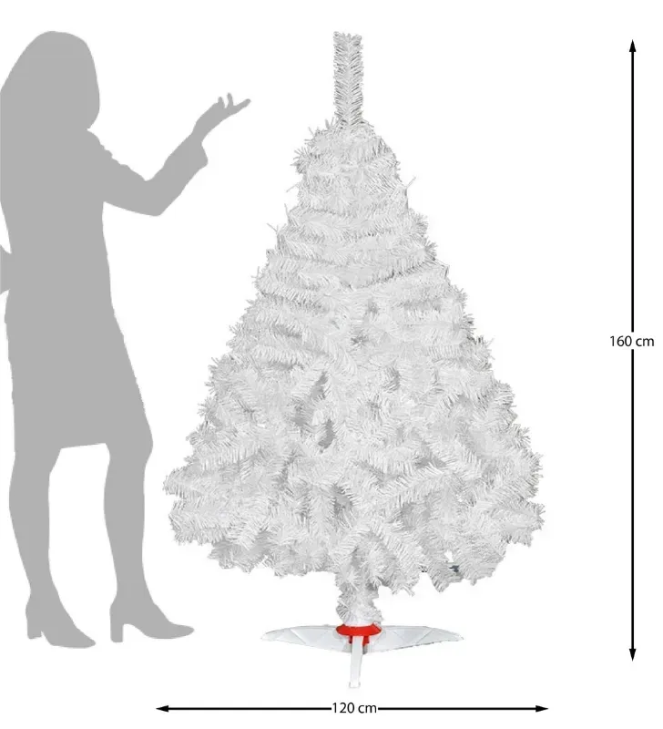 Árbol de Navidad Blanco Monarca de Lujo 1.60 m Naviplastic 32650