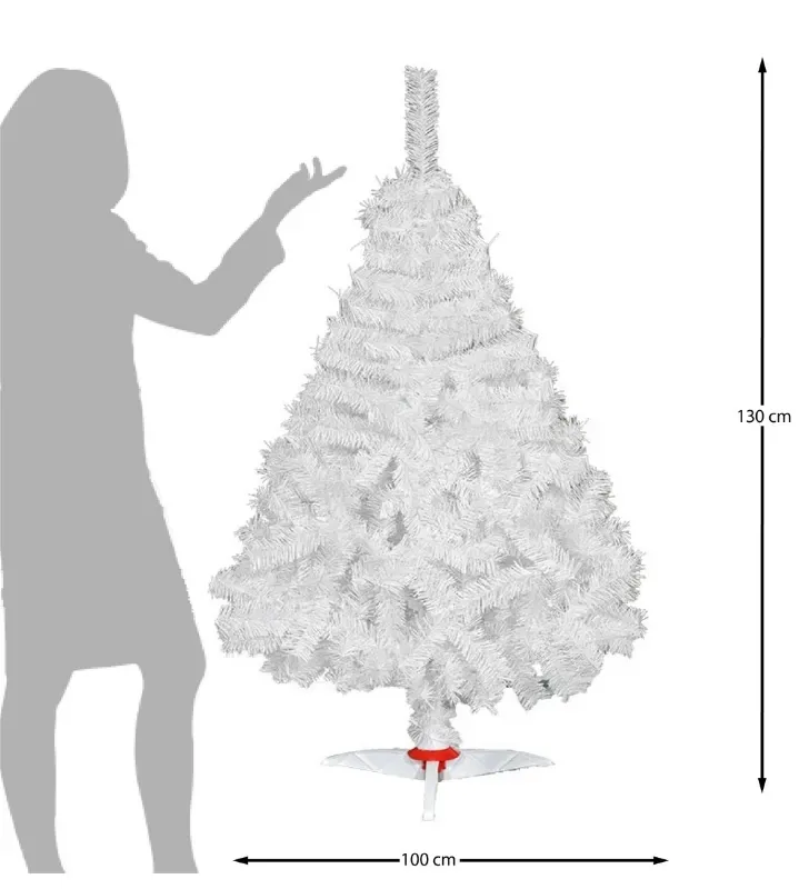 Árbol de Navidad Blanco Monarca de Lujo 1.30 m Naviplastic 32640