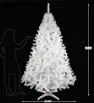 Árbol de Navidad Blanco Monarca de Lujo 2.20 m Naviplastic 32670