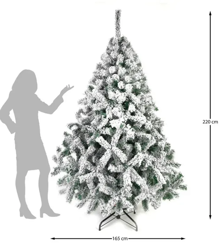 Pino Navideño Aspen Verde Nevado 2.20 m Naviplastic 33370