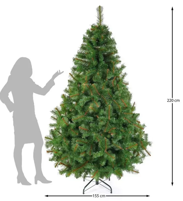 Pino Navideño Verde California No. 7 2.20 m Naviplastic 31270