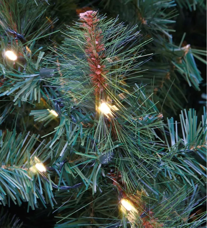 Pino Navideño California Verde con Luces 2.20 m Naviplastic 31279