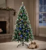 Árbol de Navidad Artificial Nevado con Luz Multicolor 2.10 m Navicolors ARL1621