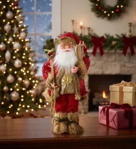 Adorno Muñeco Santa Claus de Felpa Navicolors AN2603