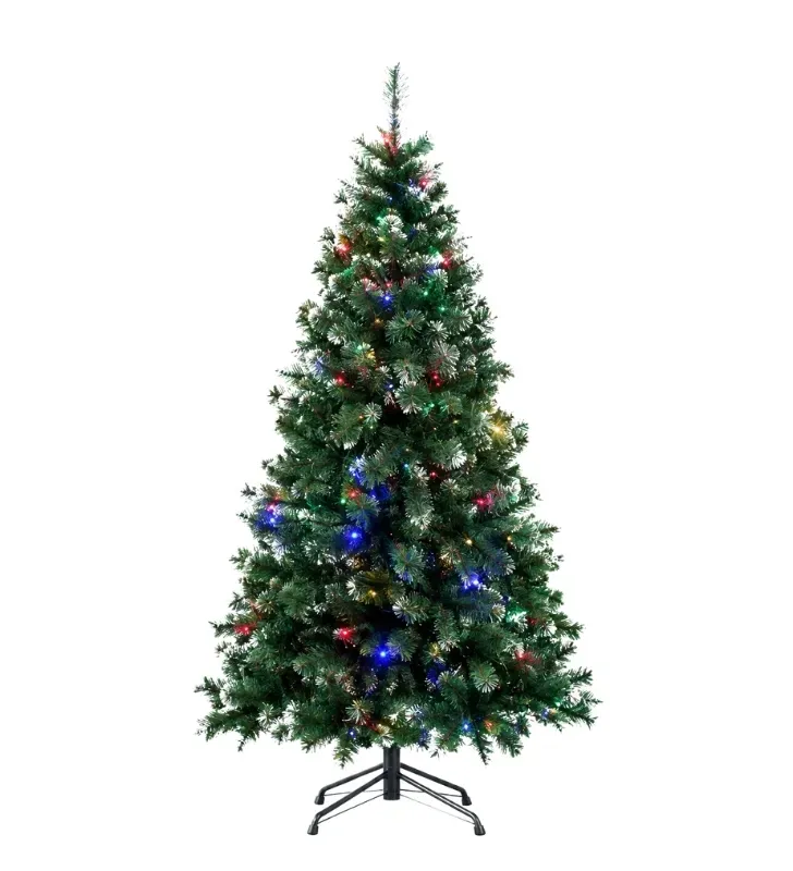 Árbol de Navidad Artificial Nevado con Luz Multicolor 1.80 m Navicolors ARL1619