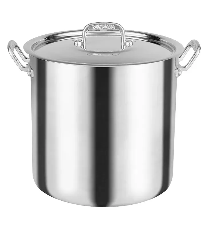 Olla Vasconia Profesional Acorazada 30 cm 20 L Aluminio 4 mm NSF