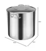 Olla Vasconia 38 cm 41 L Aluminio Acorazado 4 mm Certificada NSF