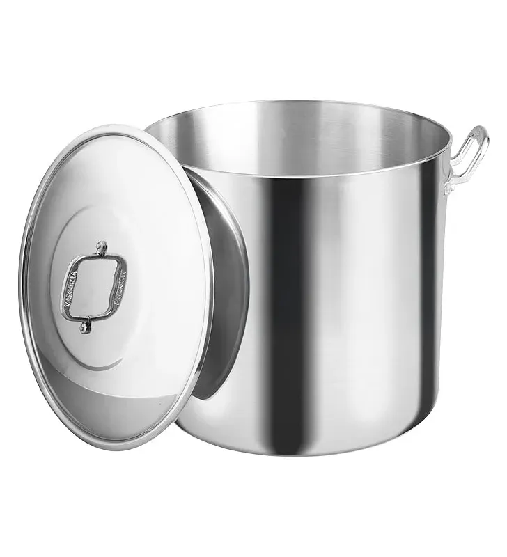 Olla Vasconia 38 cm 41 L Aluminio Acorazado 4 mm Certificada NSF