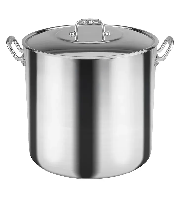 Olla Vasconia 38 cm 41 L Aluminio Acorazado 4 mm Certificada NSF