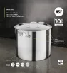 Olla Vasconia 38 cm 41 L Aluminio Acorazado 4 mm Certificada NSF