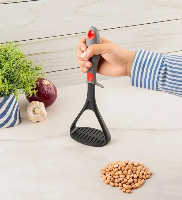 Machacador Ekco 47672 Nylon con Mango TPR y Reposador