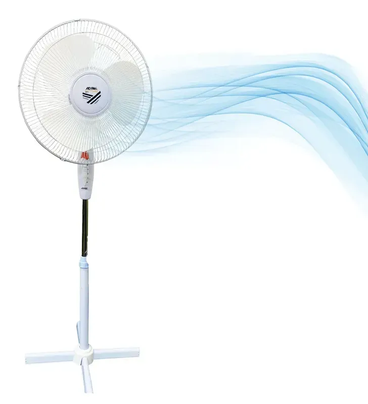 Ventilador Pedestal ADIR 2073 16″ Blanco – 3 Velocidades